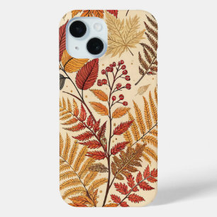 Autumn Foliage and Berries – Warm Earthy Tones iPhone 15 Case