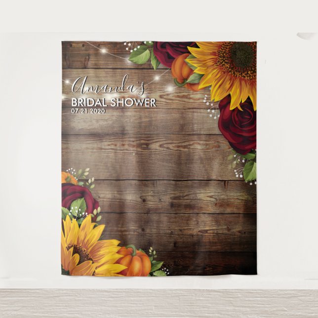 Autumn Foliage Backdrop - Photo Prop Tapestry (Front)