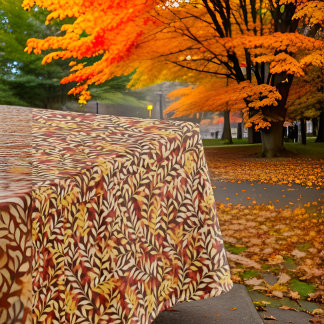 Autumn Foliage Brown Orange Yellow Fall Simple Tablecloth