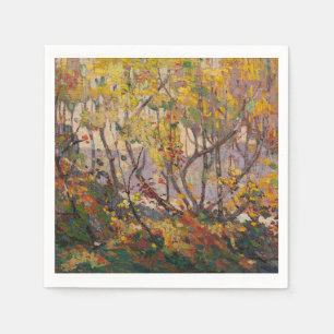 Autumn Foliage-Canadian Landscape by Tom Thomson Napkin
