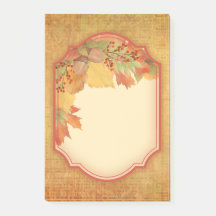Autumn Foliage Decorative Label Post-it Notes