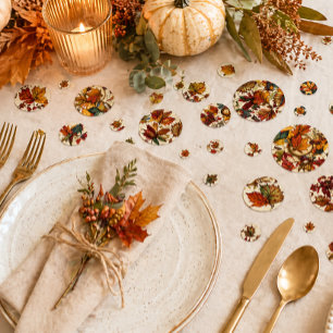 Autumn Foliage Fall Table Scatter & Thanksgiving Confetti