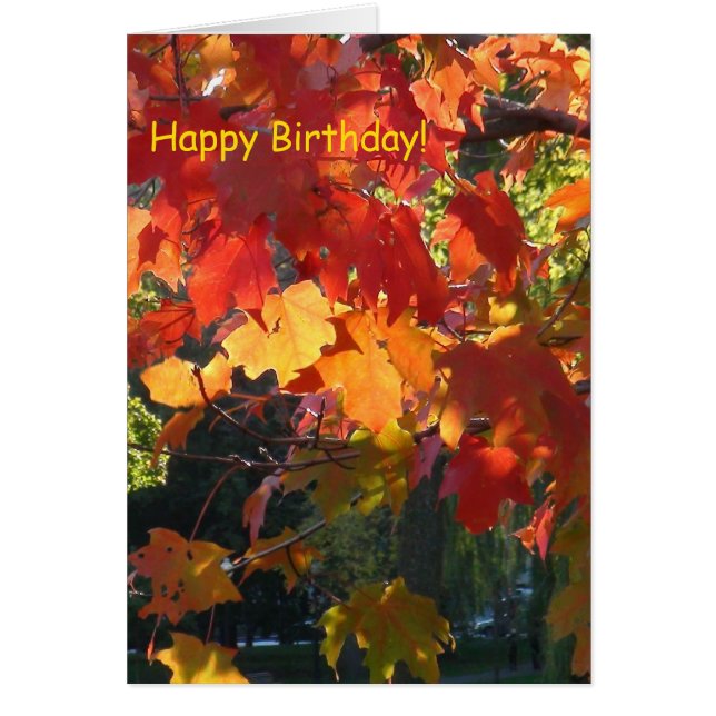 Autumn Foliage greeting card (Front)