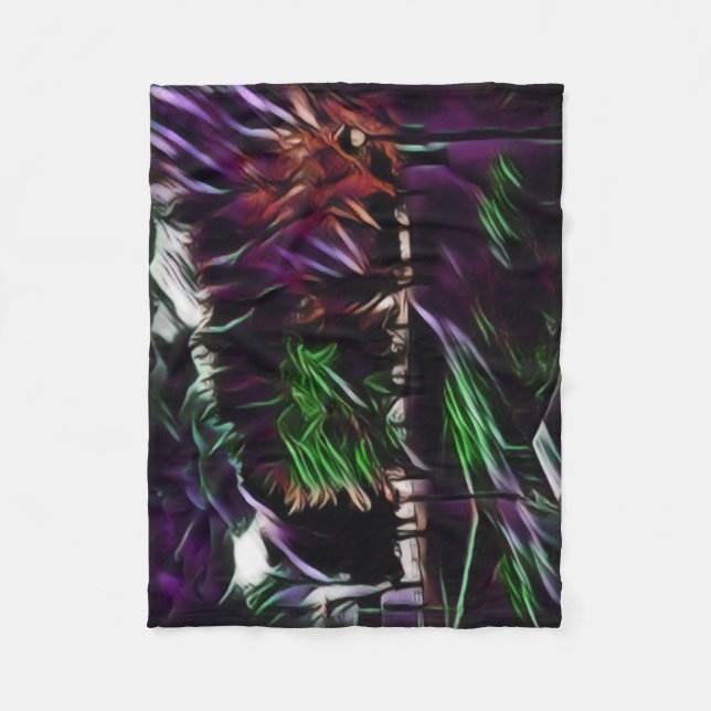 Autumn foliage in the park fleece blanket (Front)