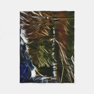Autumn foliage in the park fleece blanket