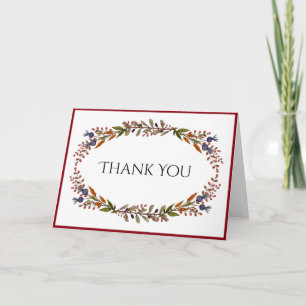 Autumn Foliage Thank You Card