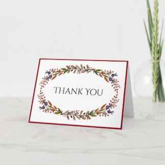 Autumn Foliage Thank You Card