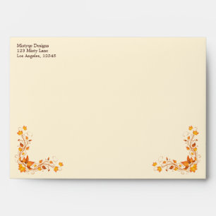 Autumn Foliage Wedding 5 x 7 Envelope
