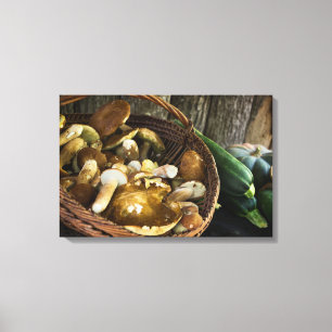 Autumn food still life canvas print