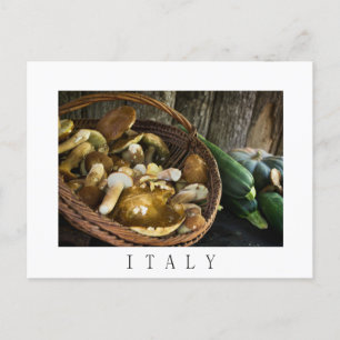 Autumn food still life in Italy postcard