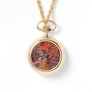 AUTUMN FOREST ANIMALS Hares,Pheasant,Red Floral Watch