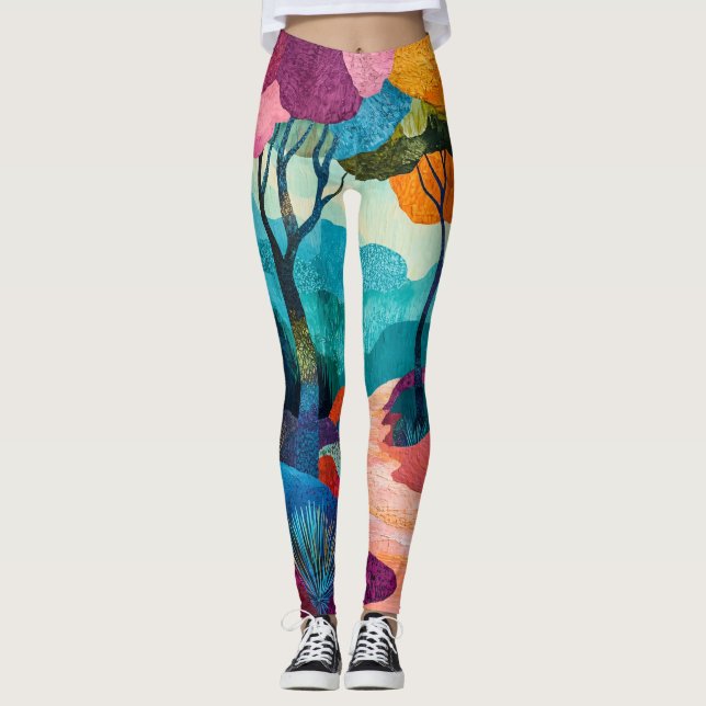 Autumn Forest Leggings (Front)