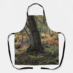 Autumn forest scene apron