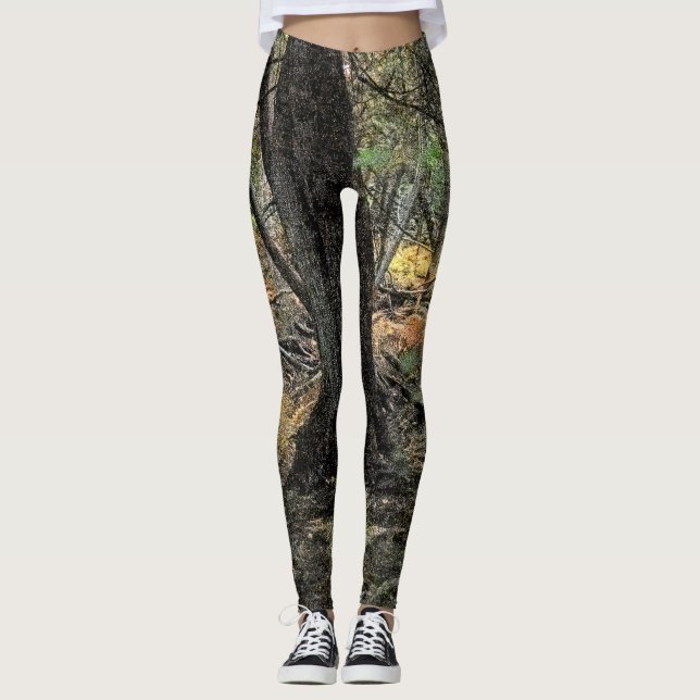 Autumn forest scene               leggings (Front)