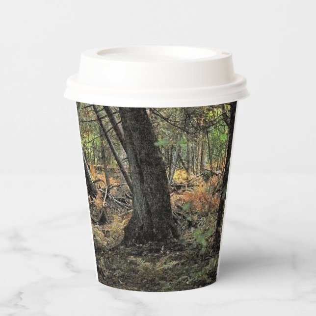 Autumn forest scene               paper cups (Front)
