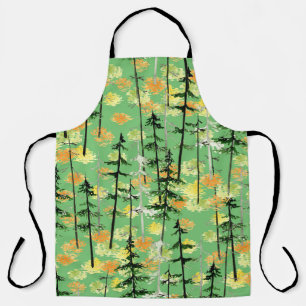 Autumn Forest: Seamless Natural Beauty Apron