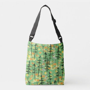 Autumn Forest: Seamless Natural Beauty Crossbody Bag