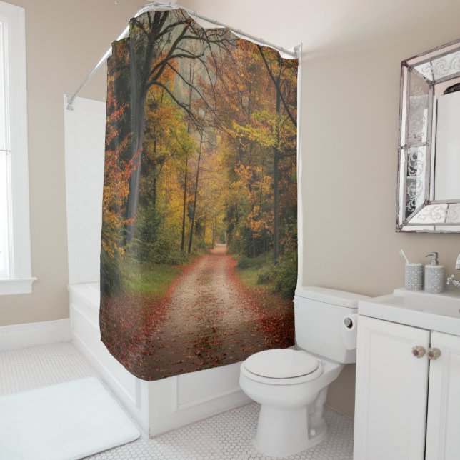 Autumn Forest Shower Curtain (In Situ)