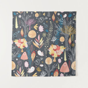 Autumn Forest: Textured Seasonal Beauty. Tapestry