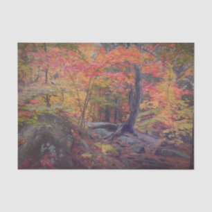 Autumn Forest Trees Red Orange Yellow Woodland Tissue Paper