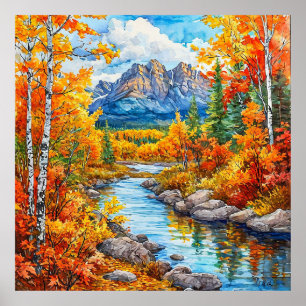 🍁 Autumn Forest Wall Decor Gift For Nature Lover