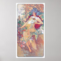 Autumn (Four Seasons), Alphonse Mucha