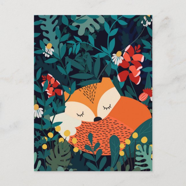Autumn Fox Postcard (Front)