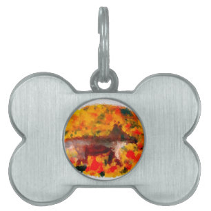Autumn Fox Wild Animal Pet Tag
