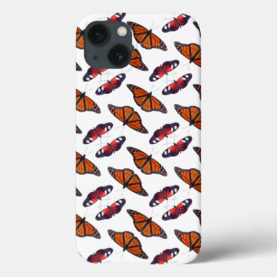 Autumn Frenzy Butterfly iPad Case (White)