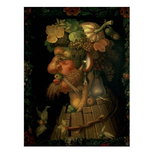 Image of Autumn, from a series depicting the four Postcard