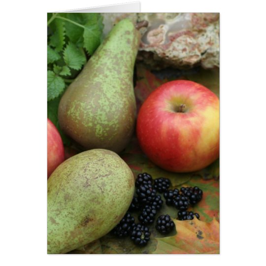 autumn fruit card