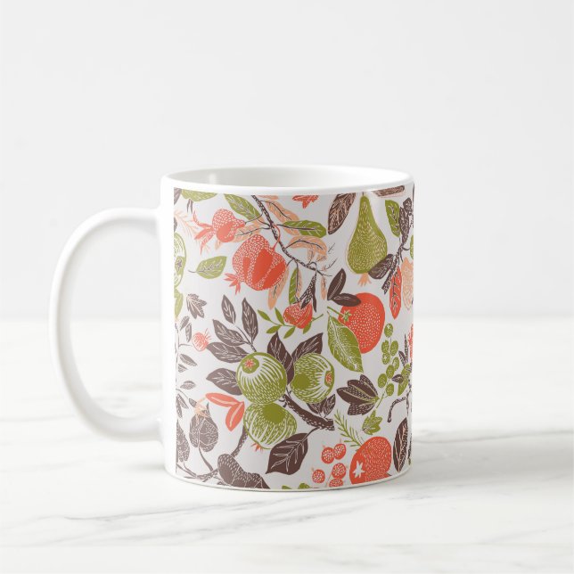 Autumn Fruit Deco Tile Coffee Mug (Left)