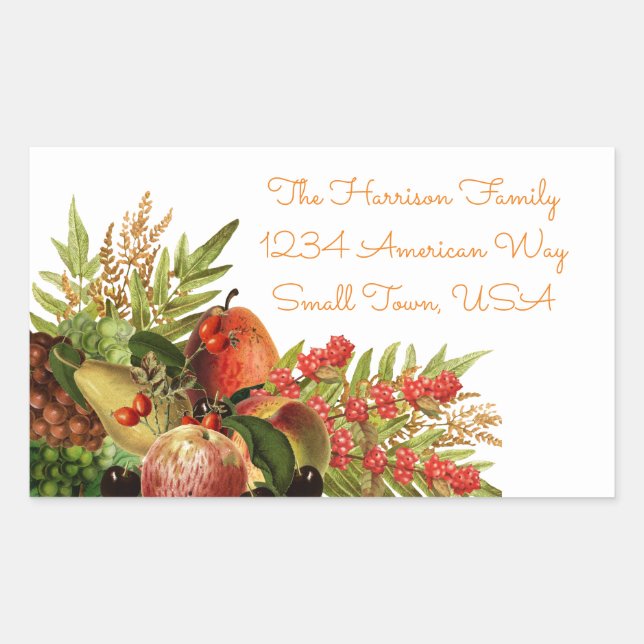 Autumn Fruit Labels (Front)