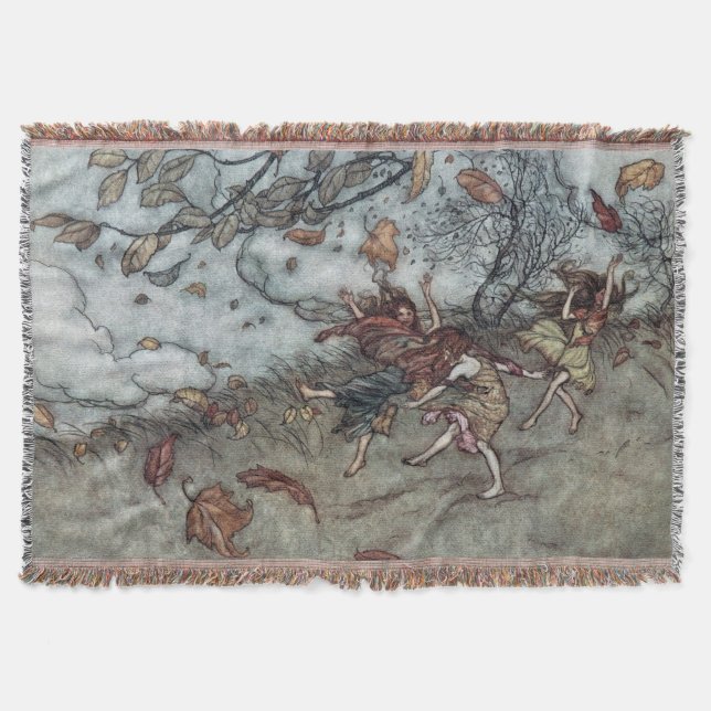 Autumn Fun Throw Blanket (Front)