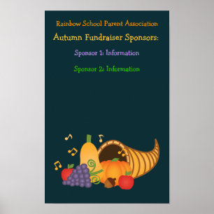 Autumn Fundraiser Sponsors Poster