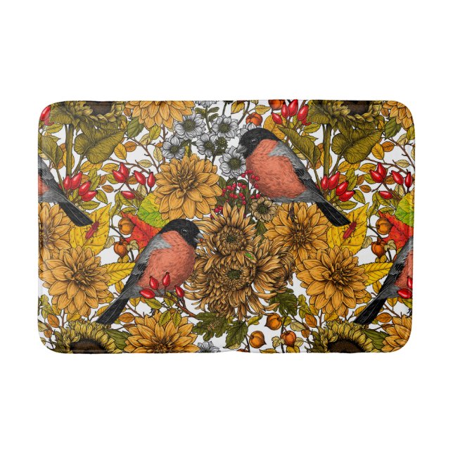 Autumn garden 1 bath mat (Front)
