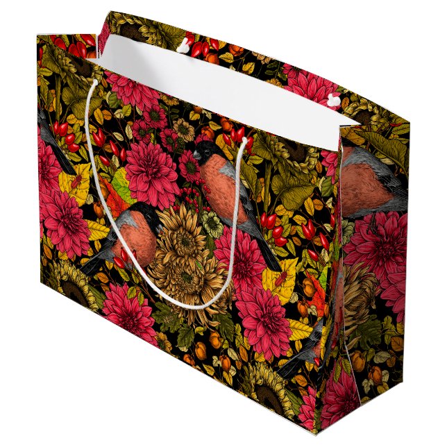 Autumn garden 2 large gift bag (Back Angled)