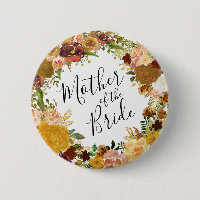 Autumn Garden Floral Wreath Mother of the Bride