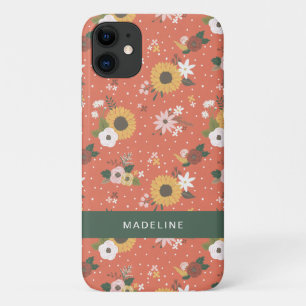Autumn Garden Pattern iPhone 11 Case