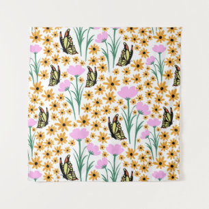 Autumn garden pattern tapestry