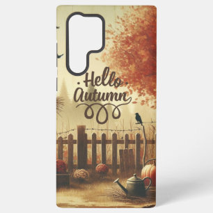 Autumn garden & scarecrow samsung galaxy case