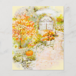 Autumn garden scrapbook background