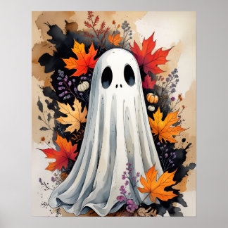Autumn Ghost – Cosy Halloween & Fall Poster