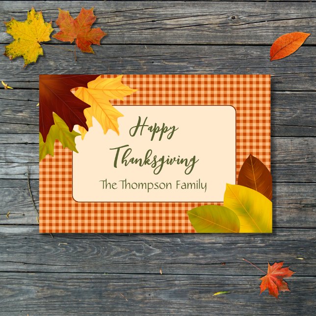 Autumn Gingham Thanksgiving Doormat (Creator Uploaded)