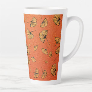 autumn ginkgo latte mug