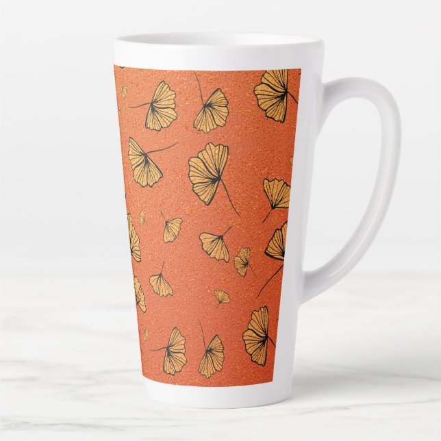 autumn ginkgo latte mug (Right)