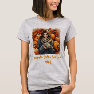 Autumn Girl Cosy Fall T-Shirt – Pumpkin Spice Aest
