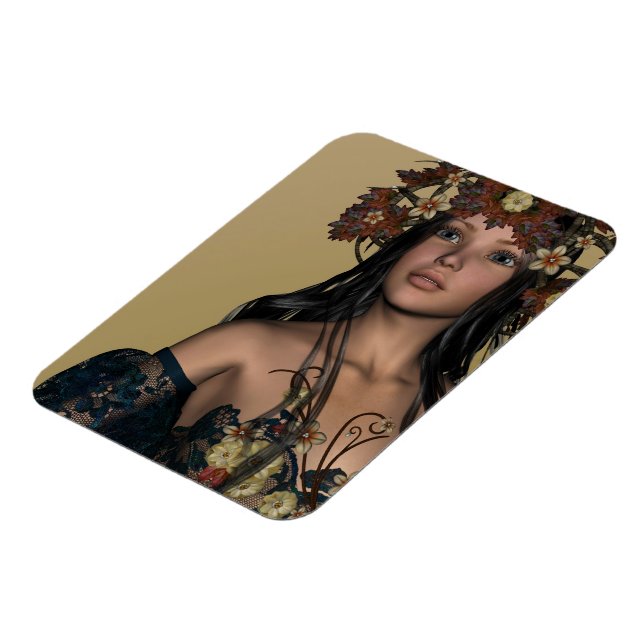 Autumn Girl Magnet (Left Side)