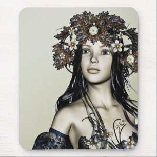 Autumn Girl Mouse Mat