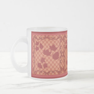 Autumn Glow - 10 oz Frosted Glass Coffee Mug